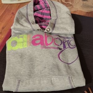 Billabong Gray Hoodie with Vibrant Logo